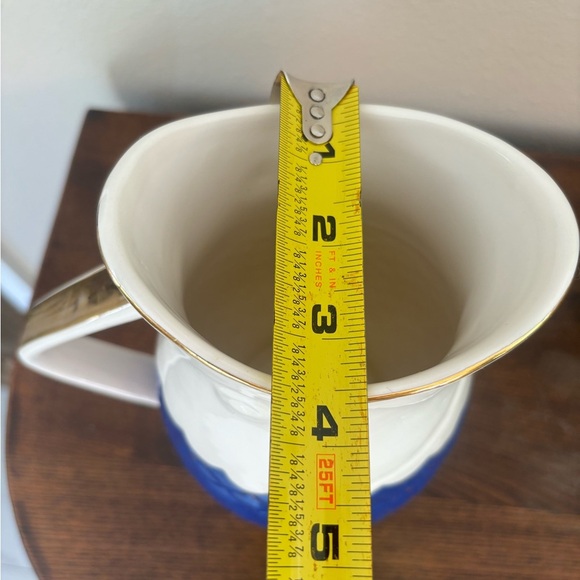 Threshold Blue and White Ceramic Pitcher - Picture 7 of 7
